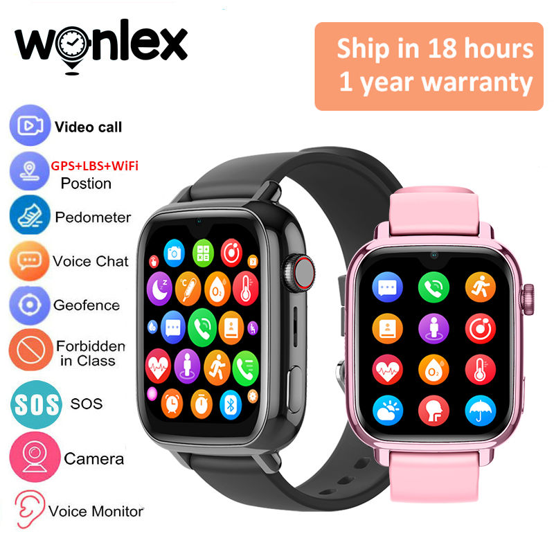 Smartwatch Watches For Kids With Gps - Wonlex KT34 Çocuk Akıllı Saat 4G