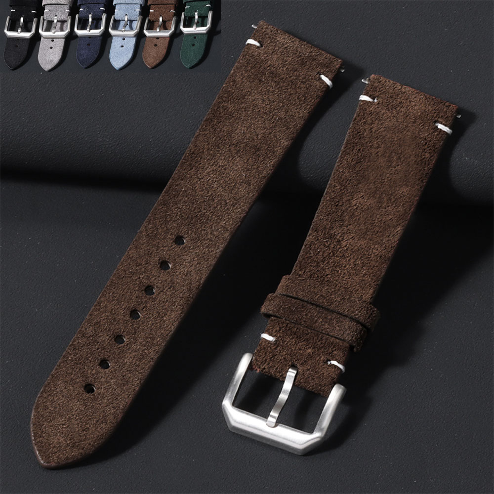 Smartwatch Vintage Watches For Women - 20mm 22mm Yumuşak Süet Deri saat