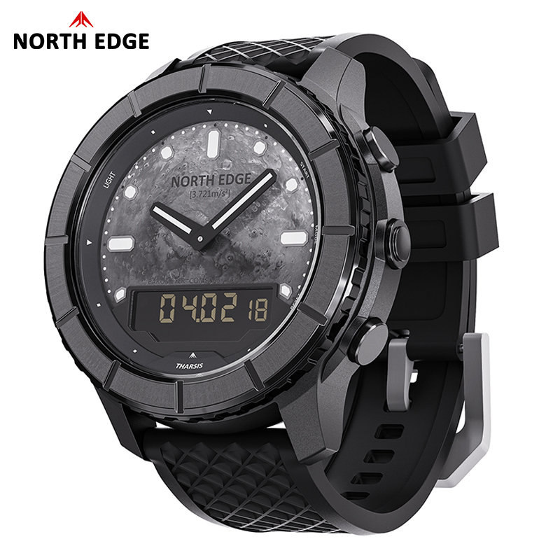 Altimeter Compass Watch - NORTH EDGE THARSIS Erkek Karbon Fiber