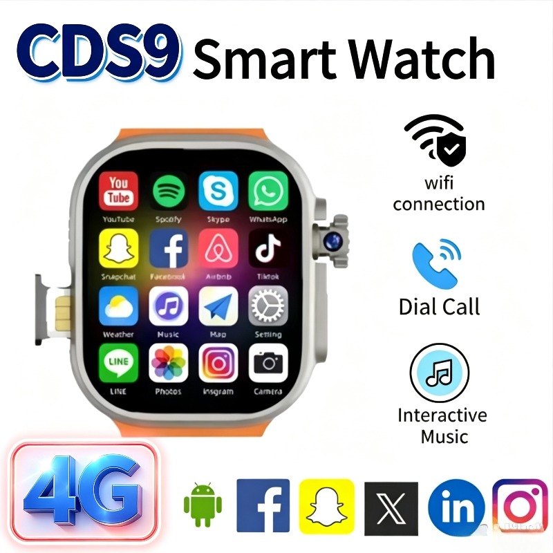Smartwatch Watches For Women With Gps - 4G CDS9 Android Akıllı Saat –
