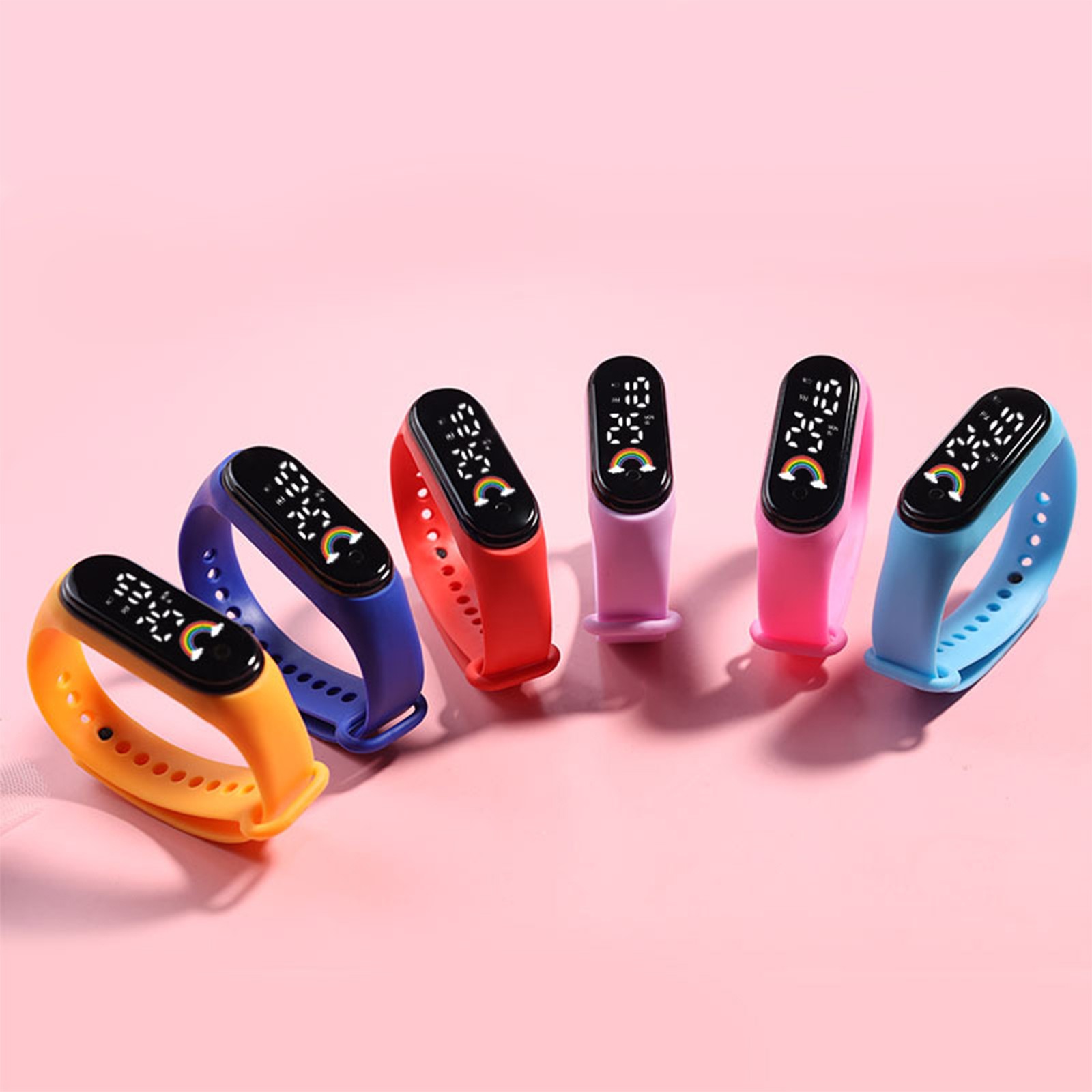 Smartwatch Digital Watches For Kid Girl - Renkli Çocuk akıllı saat Led Dijital