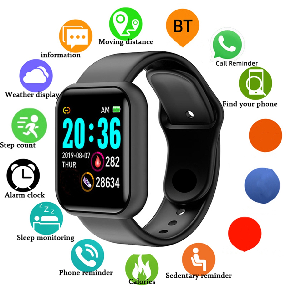 Erkekler Akıllı Saatler Renkli - Smartwatch Watches Price incelemesi ve fiyatı