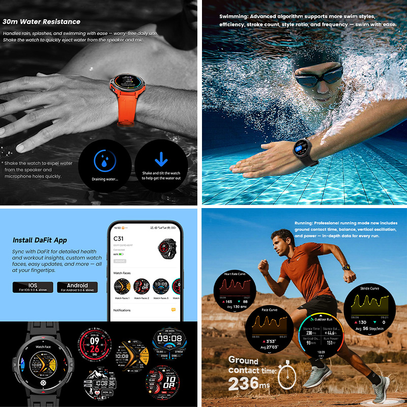 YENI 6 Eksenli Jiroskop Askeri - Timex Watches Smartwatch incelemesi ve fiyatı