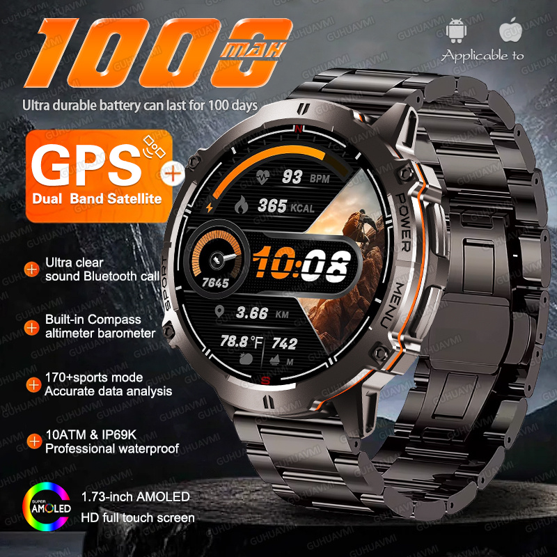 YENİ TANK X3 Askeri 1000mAh GP - Altimeter Compass Watch incelemesi ve fiyatı