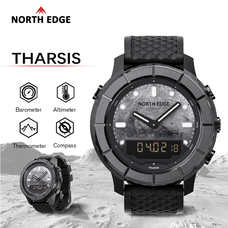 NORTH EDGE THARSIS Erkek Karbo - Altimeter Compass Watch incelemesi ve fiyatı