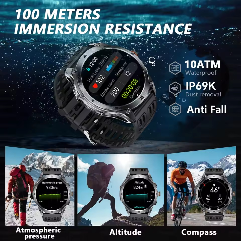 2025 Yeni Açık Hava Askeri GPS - Altimeter Compass Watch incelemesi ve fiyatı